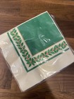 44 Pcs  Vintage Lot Christmas Hallmark Paper   Plastic Cups Napkins Holly Unused