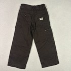 Vtg Oshkosh Brown Carpenter Double Knee Pants Kids Size 6 Workwear Streetwear
