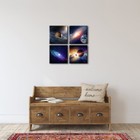 Canvas Prints Painting Picture Wall Art Home Office Decor Outer Space Blue