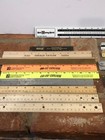 Vintage Ruler Lot Wood Metal Slide Disney Pickett Bruning Post Lafayette