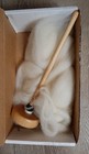 Drop Spindle To Spin Wool Into Yarn  With Sample Wool