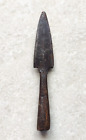 19c Antique Iron Spear Head Original Old Collectible 8  Long Sp155