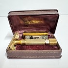 Antique Gillette Gold Aristocrat Razor Vintage 1940s Razor With Case Usa