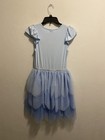 Disney Frozen Anna And Elsa Short Sleeve Girl   s Dress Size 9 10 Brand New