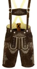 Oktoberfest Wear Mens Authentic Bavarian Lederhosen Suede Leather Shorts