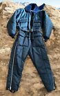 Vtg Walls Blizzard Pruf Insulated Coverall Blue Pocket Size Sm Reg Chest 34-36