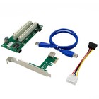 Pci Express Pci-e To Dual Pci Adapter Card Pcie Pci Slot Expansion Riser Card
