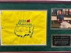 Rory Mcilroy Autographed Hand Signed Custom Framed 2025 Masters Flag - Jsa Loa
