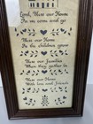 Vtg German Scissor Cut Art Framed    home Blessing    Made In Usa 1985