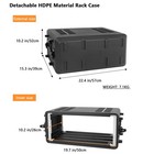 4u Rack Amplifier Case  Pro-audio Pa Dj Flight Road Travel Mount Hard Case