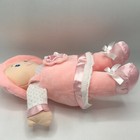 Kids Preferred Rattle Doll Plush Baby Newborn Pink Doll Girl My First Doll