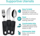 Adaptive Utensil Set Arthritis Aid Silverware For Parkinsons Hand Tremors Grip