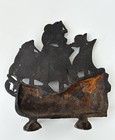 Galleon Clipper Ship Doorstop Cast Iron Nautical Vintage Antique Rusty 6 25 
