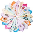 20 Pcs 100  Cotton Handkerchiefs For Women - Soft  Durable  Stylish Accessories