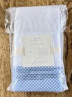 Pottery Barn Baby Blue Gingham Tailored Crib Bed Skirt