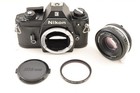 Nikon Em Black Slr 35mm Film Camera  ais 50mm Pancake Mf Lens  near Mint   4040