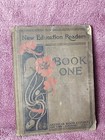 Antique 1900 New Education Readers Book One American Book Company A  J  Demarest