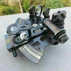 Nautical Antique Brass Working German Marine Sextant W  Wooden Box Collectible