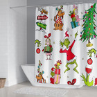 Christmas Bathroom Set With Shower Curtain  Rugs  And Bath Mat - 4 Pieces