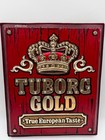 Vintage Tuborg Gold Beer Advertising Wall Sign 12x15 Raised 3d Bar Pub Decor
