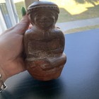 Antique Ancient S  American Pre Columbian Or Peru  Mayan Or Inca Pottery Figure