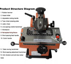 6mm  Metal Letter Press Stamper  Semi-automatic  Orange
