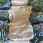 Glow Bug Cloth Pocket Diapers  Lot Of 8 With Liner  One Size  Blue W ducks