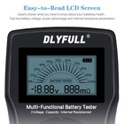 Universal Battery Checker Tester With Leads Lcd Display  Battery Capacity Vol   
