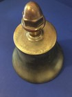 C1940    10 7 Pounds    Antique Vintage  old Brass  Garden Dinner Ship Bell    sonoma   
