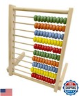 Magikon Wooden Counting Number Frame  10 Rows Abacus For Learning Math  8-inc