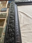 Antique Victorian Cast Iron Fireplace Surround Frame 30x30 Opening Floral 1880s