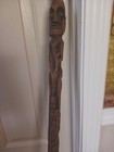 Northwest Coast Native American Indian Totem Hand Carved Wood Walking Stick