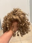 Vintage Blonde Synthetic Doll Wig  Curly Dollspart