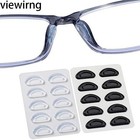 4 Pairs Anti-slip Silicone Stick On Nose Pads For Eyeglasses Sunglasses Glasses