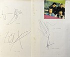 U2 Full Band Signed Autographed Sheets Bono Edge Mullen Jr Clayton Psa dna Coa