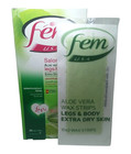 Fem Aloe Vera Wax Strips For Legs   Body  20 Wax Strips  For Extra Dry Skin