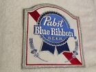 Vintage Pbr Pabst Blue Ribbon Beer Cloth Embroidered Jacket Patch 6  X 6 5  Nos
