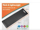 Maximo Yoga Fitness Mat Extra Thick Multipurpose Workout  meas  72 X 24  Black