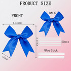 50 Pcs Twist Tie Bows Satin Ribbon Bow 3 3 Inch Gift Wrap Bow Craft Bows
