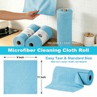 55 Pack Microfiber Cleaning Cloth Roll  Tear Away Reusable Paper Towels  11     