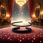 Fashion Super Shiny Women Two Rows Black Crystal Beads Headband Girls Headwear