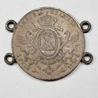 1866 Mo Mexico Silver Maximiliano Peso Circulated Jewelry Solder  m808