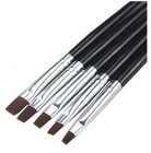 5pcs Gel Nail Brush Set Nail Art Design Brushes For Color Uv Builder Gel Brush