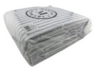 Martha Stewart Ticking Stripe Blackout 50 w X 95 l  pack Of 2   White indigo New