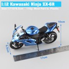 1 12 Scale Maisto Kawasaki Ninja Zx6r Zx-6r Diecast Motorcycle Toy Bike Models