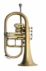 New Top Great New-bb-4 valve-flugel-horn-brass Finish--free-hard-case