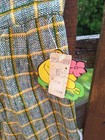 Vtg Deadstock W tags Mid-century 1960s 1970s Unionmade Bell Bottom Plaid Pants 6