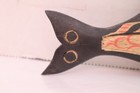 2 Northwest Coast Wood Carving Whale Salmon Fish Plaques Totem Native American