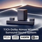 Ultimea 7 1ch Dolby Atmos Sound Bar With Wireless Subwoofer   Surround Speakers
