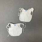 Vintage Rustanette Lined Baby Bibs White